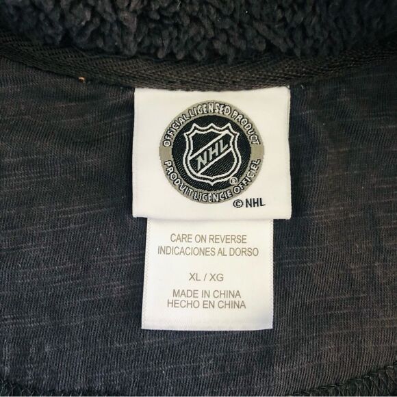 Detroit Red Wings NHL Hockey 1/4 Zip Long Sleeve Gray Thermal Sweater Mens XL - Picture 5 of 10